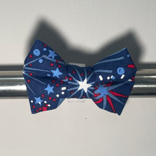 Stars & Fireworks Collar Bow