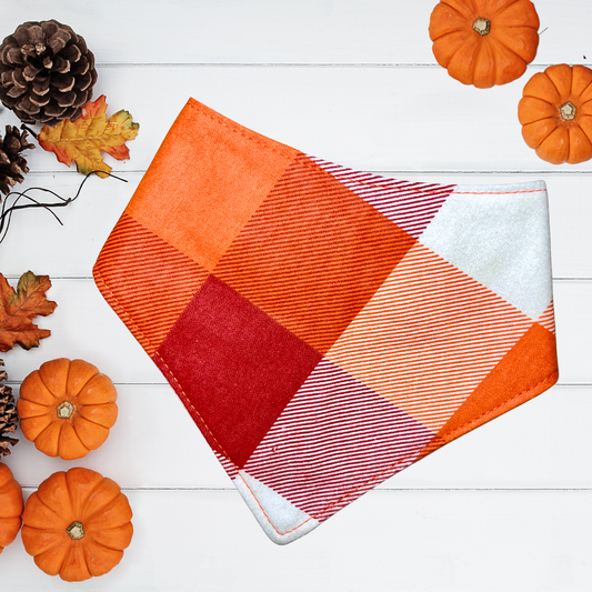Rust Plaid Bandana