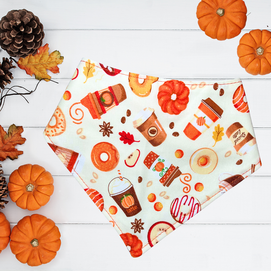 Fall Coffee & Donuts Bandana