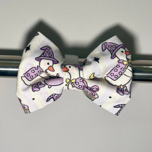 Witchy Goose Collar Bow