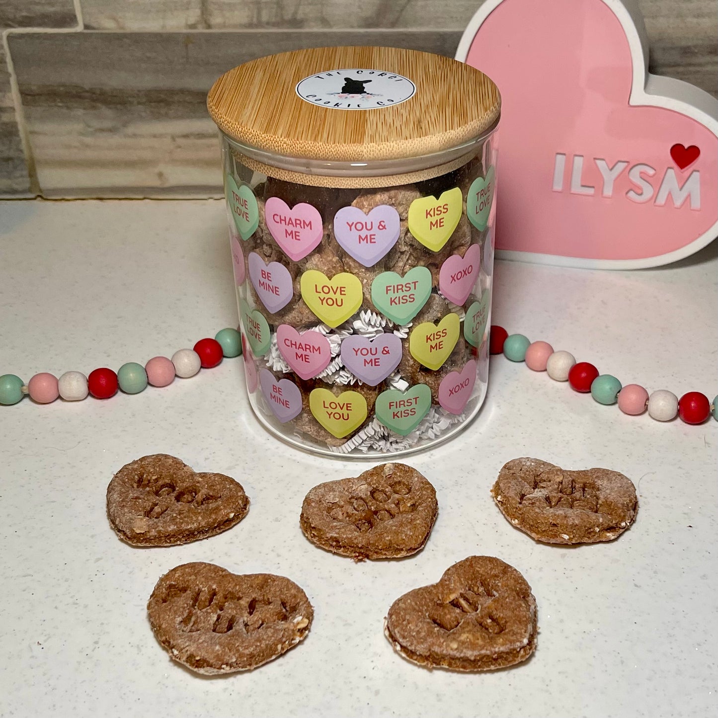 Conversation Heart Jar