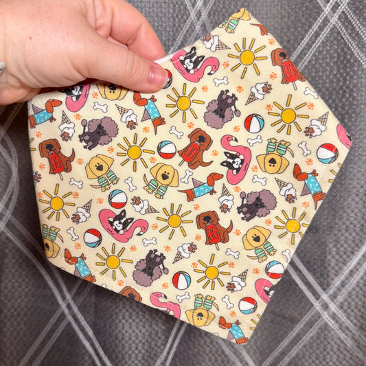 Puppy Beach Party Bandana