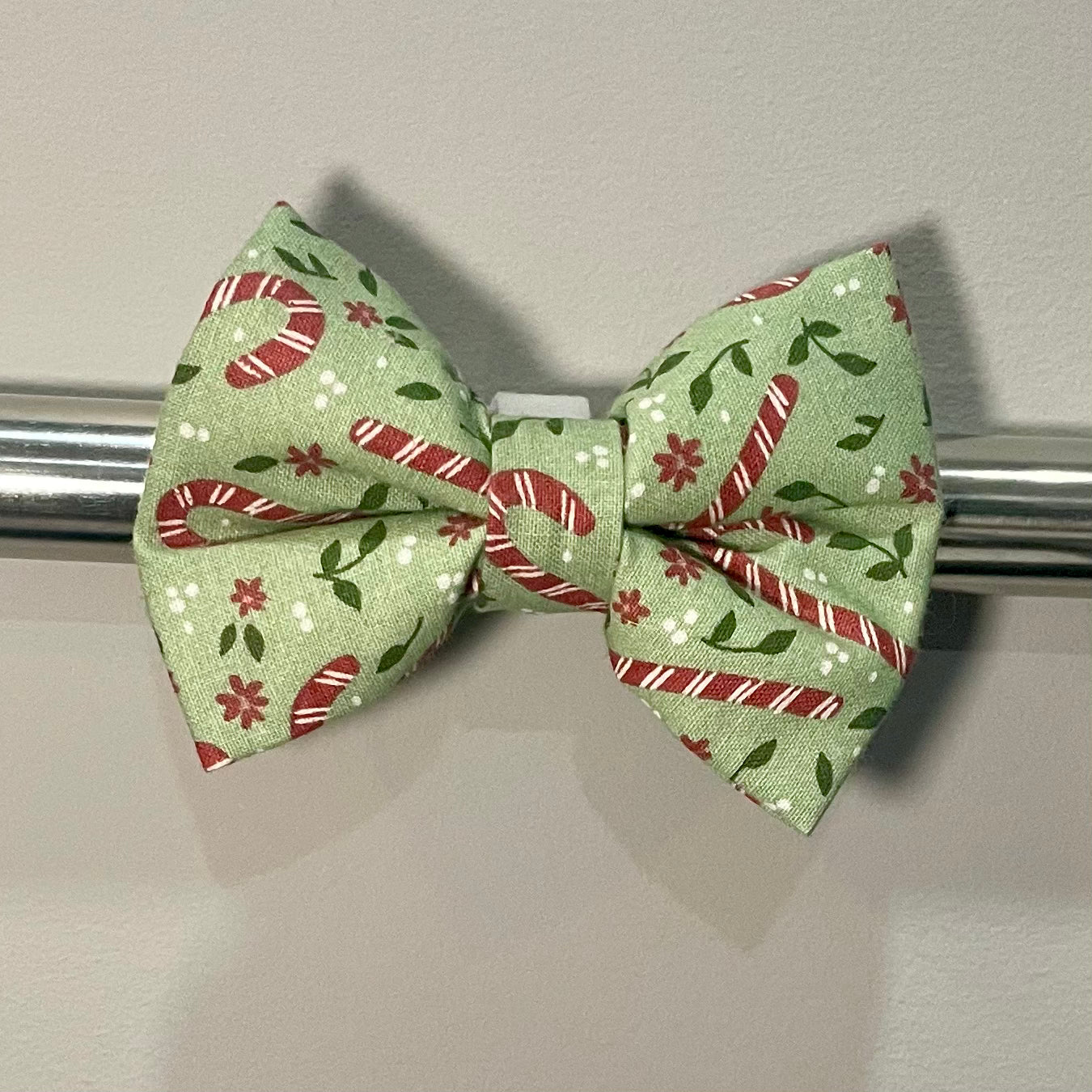 Rustic Candy Cane Collar Bow
