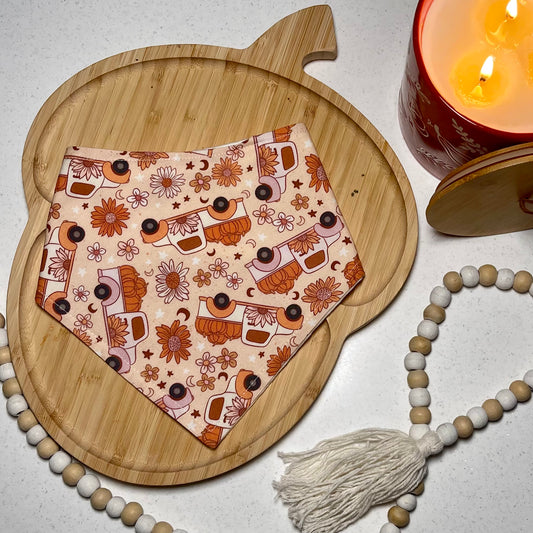 Floral Pumpkin Trucks Bandana