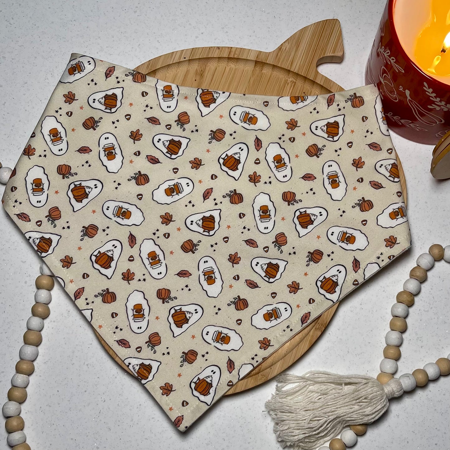 Pumpkin Spice Ghosts Bandana
