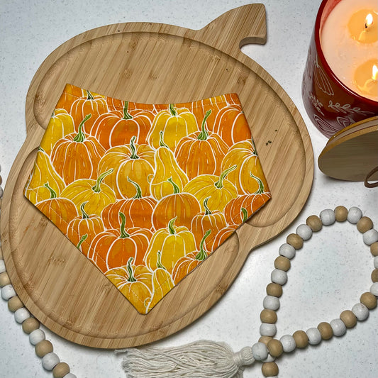 Bright Orange Pumpkins Bandana