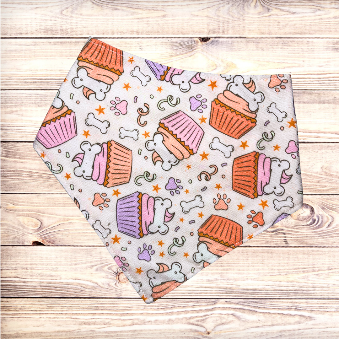 Dog Party Pupcakes Bandana