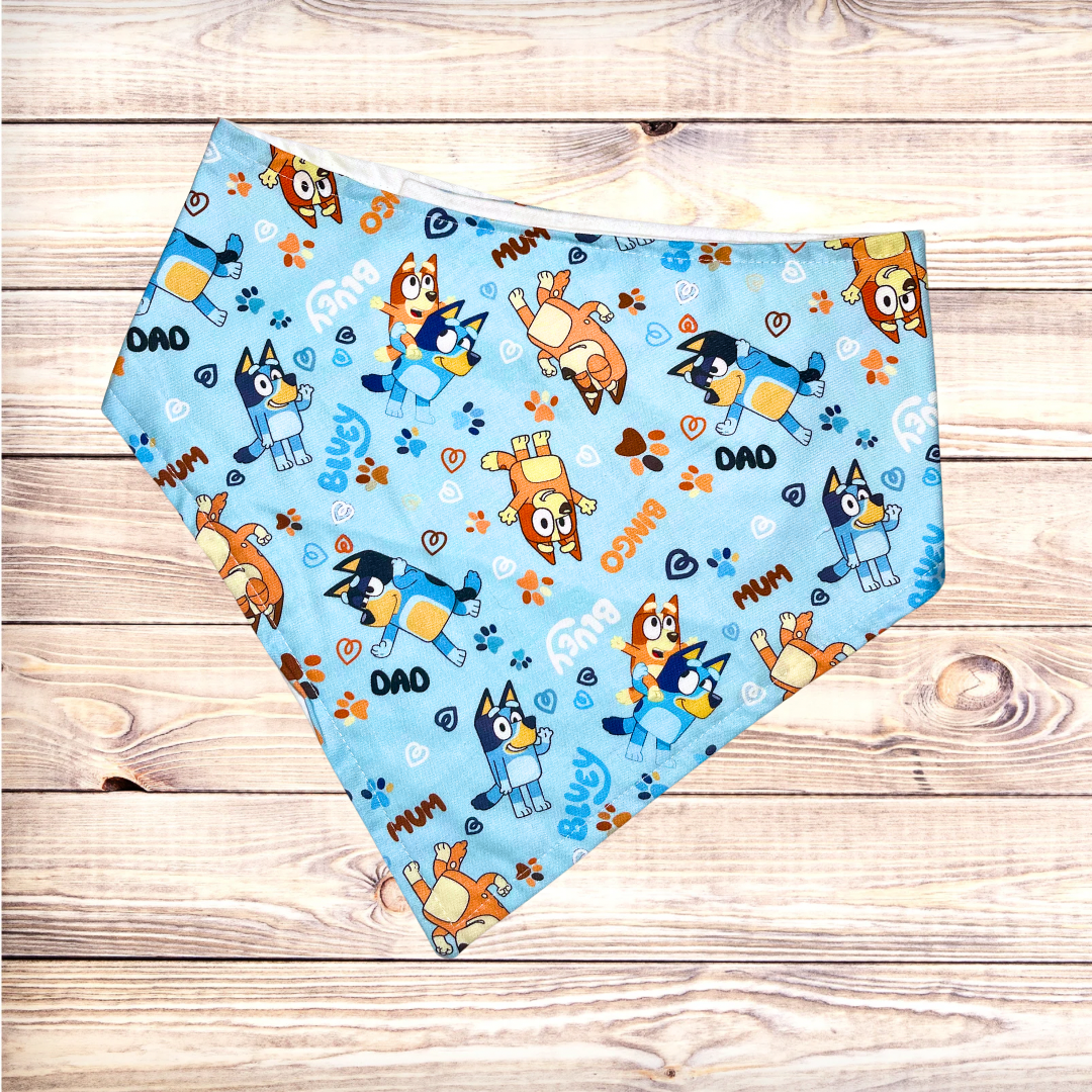 Blue Dog Family Bandana