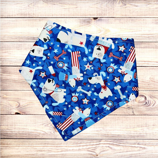 Red, White & Chew - Teal Bandana