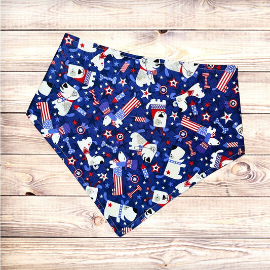 Red, White, & Chew - Blue Bandana