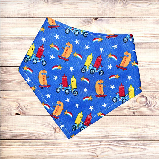 Shimmer Hot Dog Party Bandana