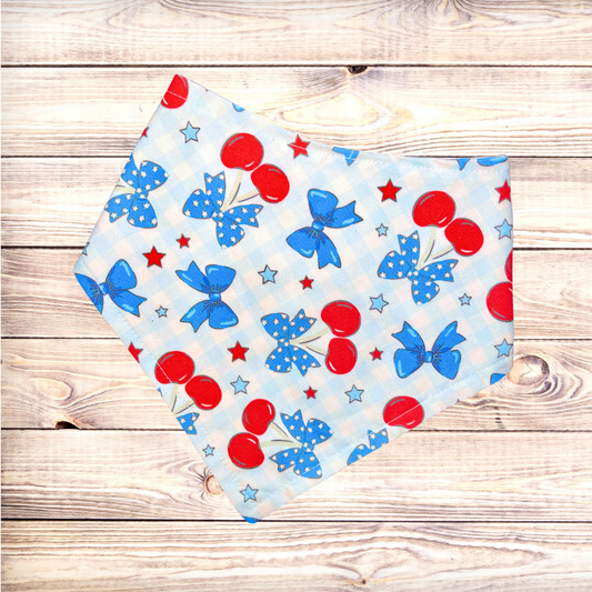 Patriotic Cherries Bandana