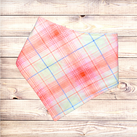 Hot Pink Plaid Bandana