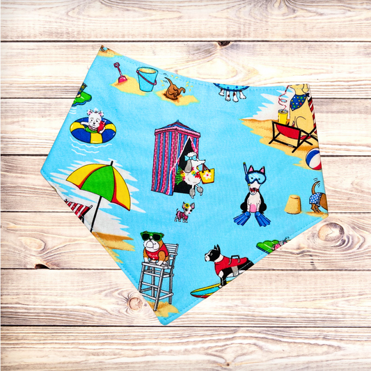 Pups at the Beach Bandana