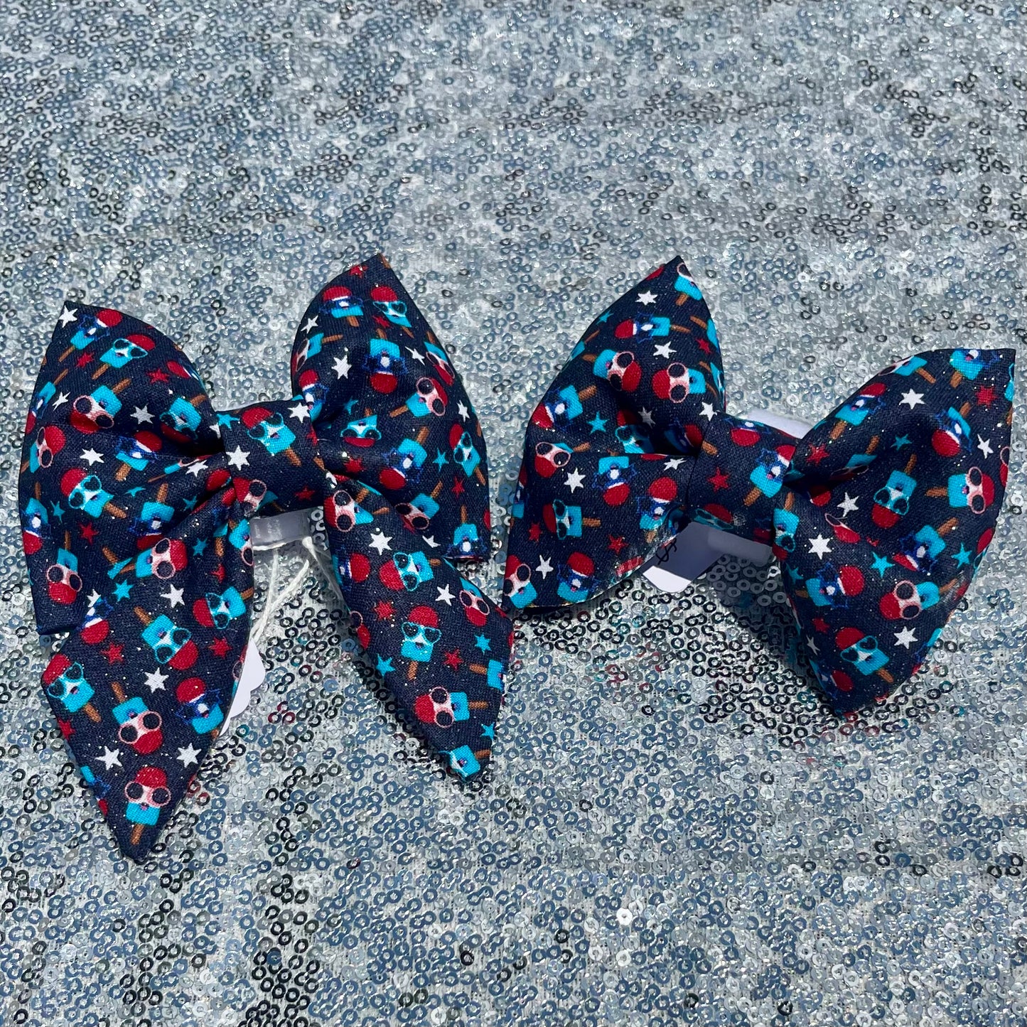 Shimmer Patriotic Popsicles Bow