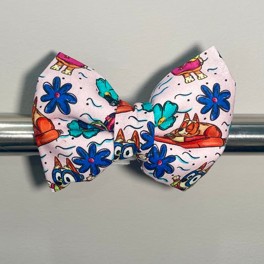 Blue Dog Summertime Collar Bow