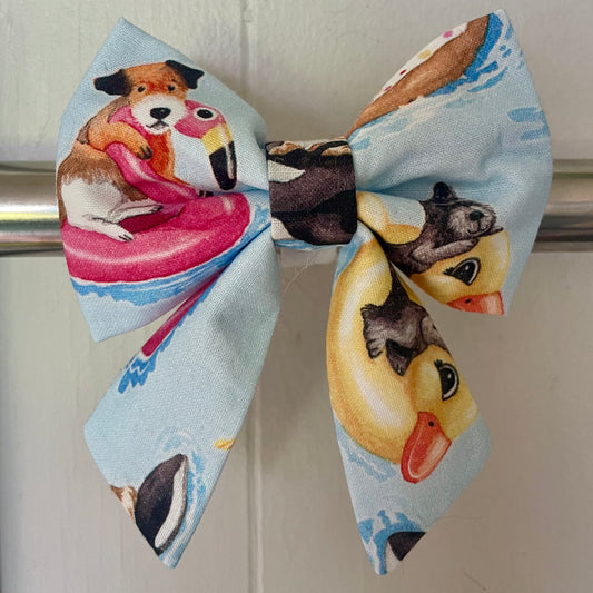 Floatin' Pups Collar Bow