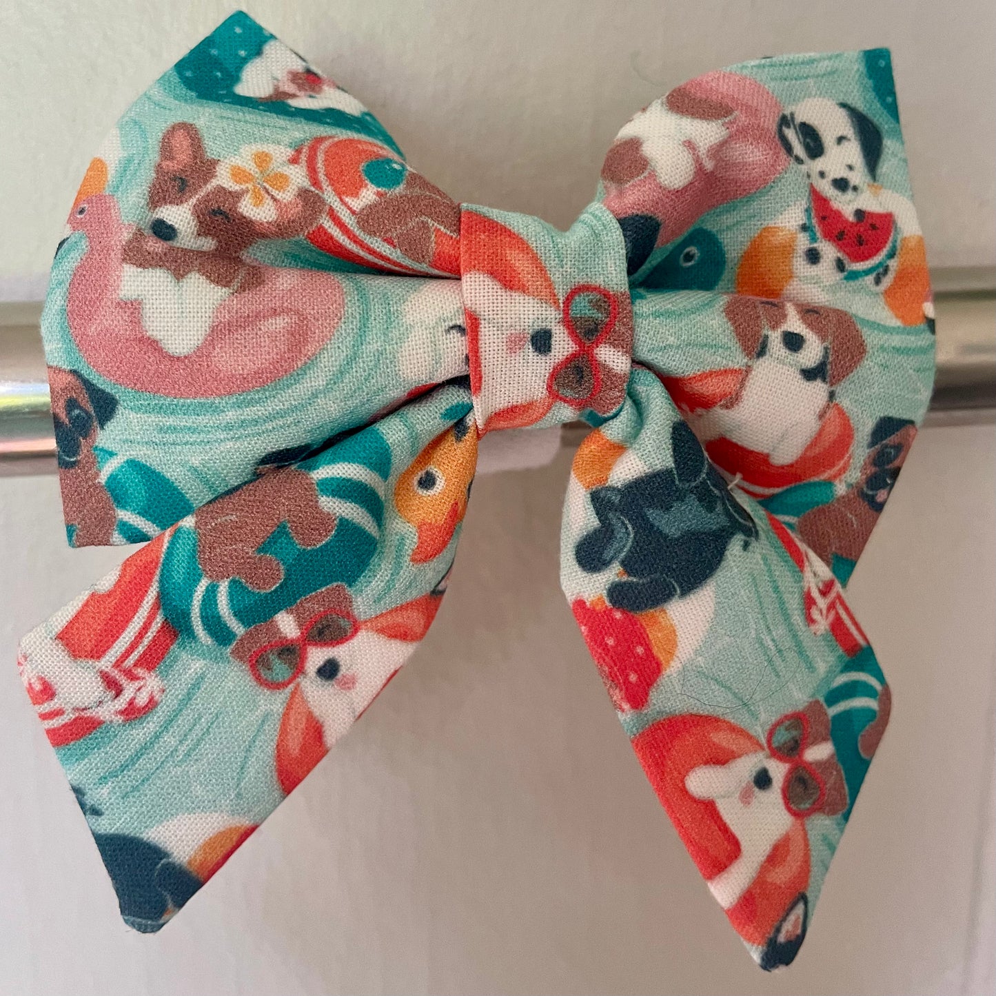 Summer Pool Pawty Collar Bow