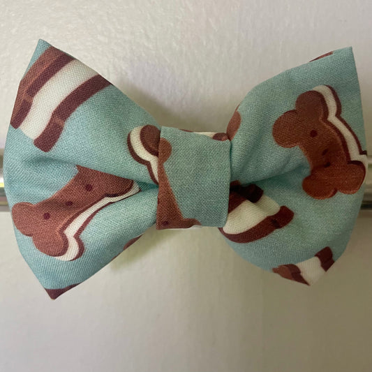 Doggy Ice Cream Sandwiches in Blue Collar Bow