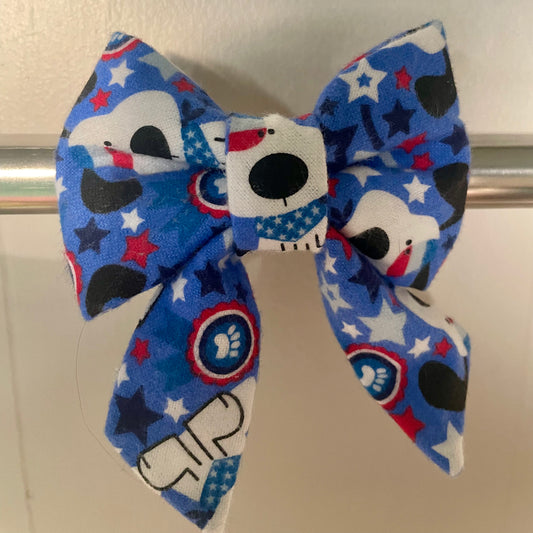 American Pup Collar Bow