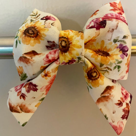 Sunflower Garden Collar Bow
