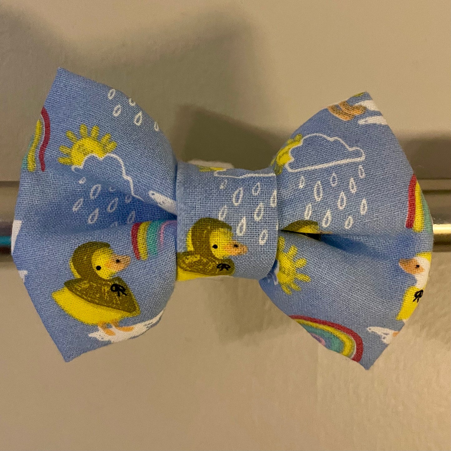 Rainy Day Duckies Collar Bow