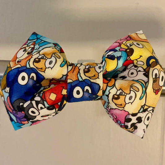 Blue Dog & Friends Collar Bow