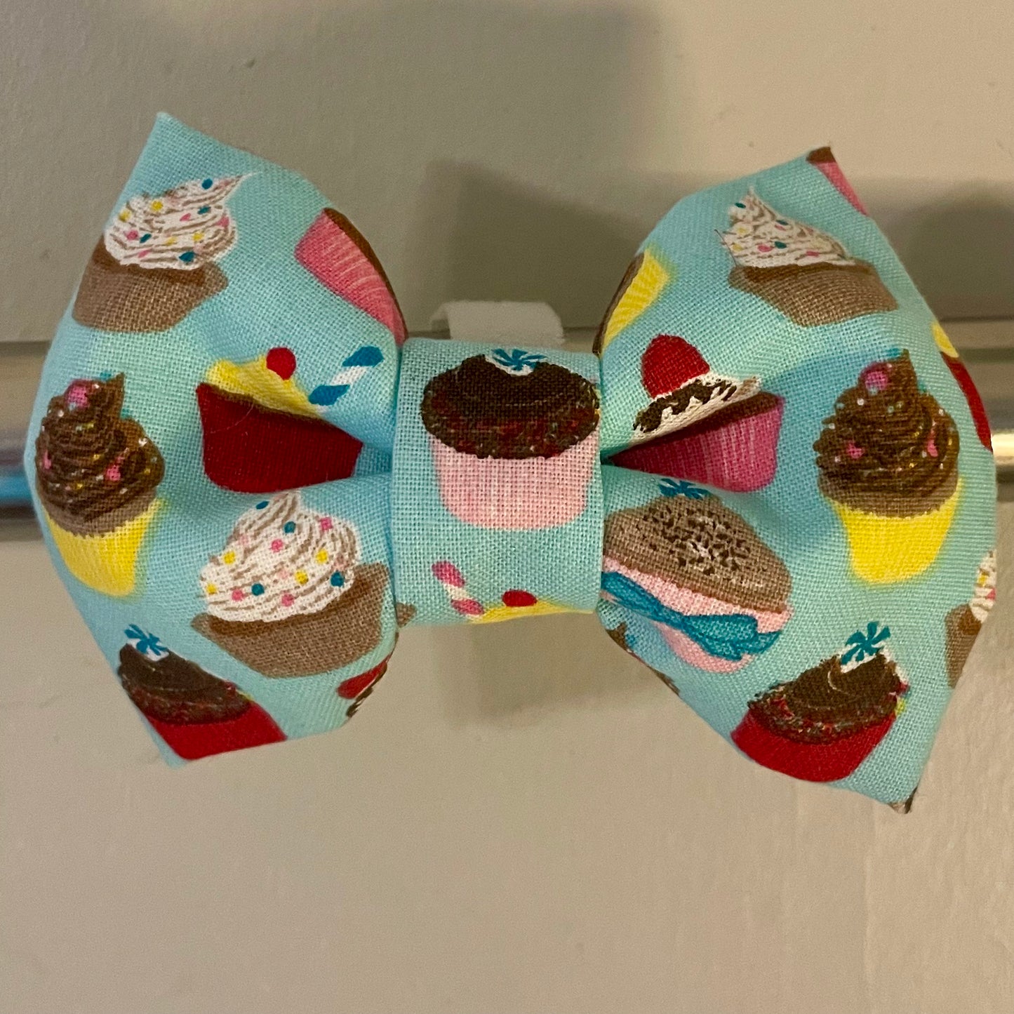 Colorful Cupcakes Collar Bow