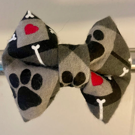 Pawfect Plaid Collar Bow