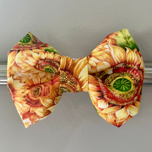 Giant Sunflower  Collar Bow