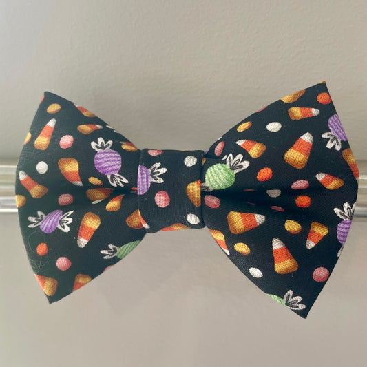 Tiny Halloween Candies Collar Bow