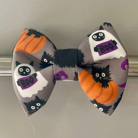 Halloween Cats Collar Bow