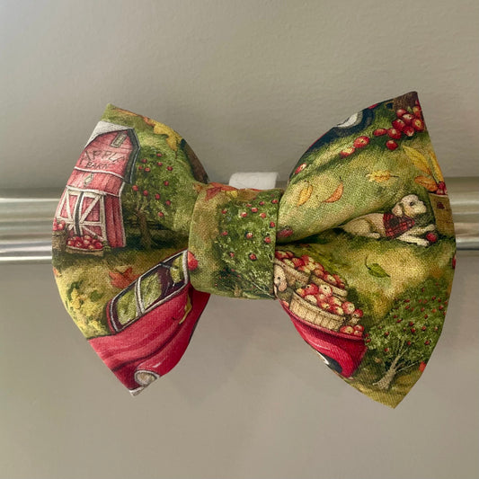 Apple Trucks Collar Bow