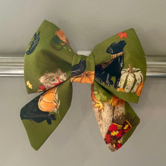 Autumn Vibe Dogs Collar Bow