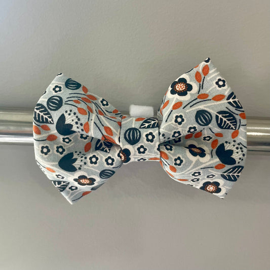 Fall Feel Floral Collar Bow