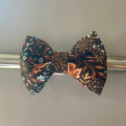 Autumn Garden Collar Bow