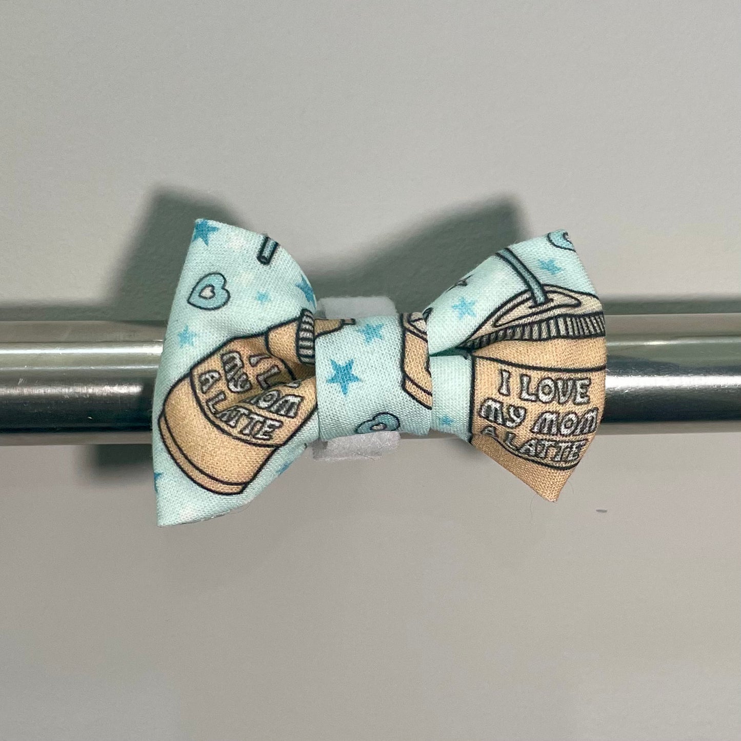 Love My Mom a Latte Collar Bow