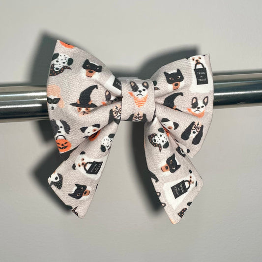 Pups in Costume Collar Bow