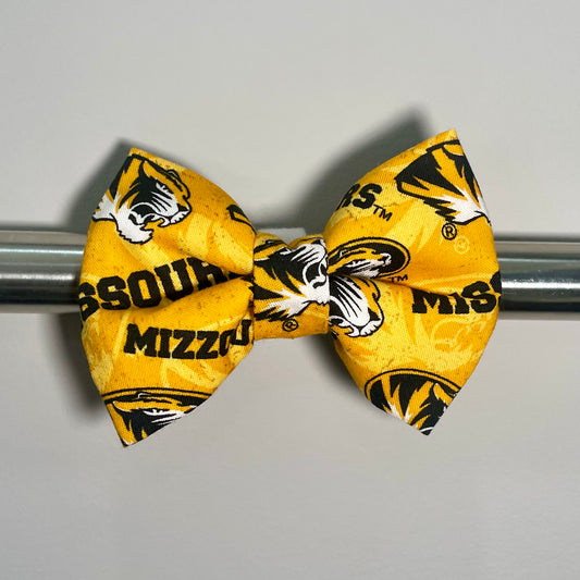 Missouri Football Collar Bow