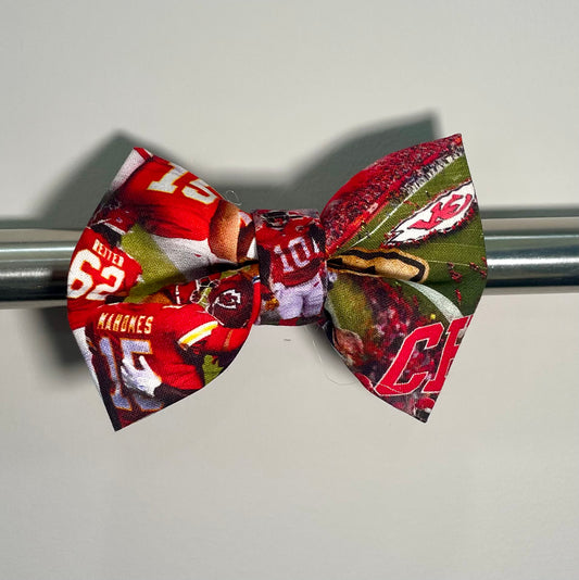 KC Game Day Collar Bow