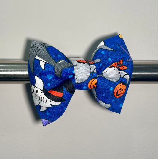 Sharks in Costume Collar Bow
