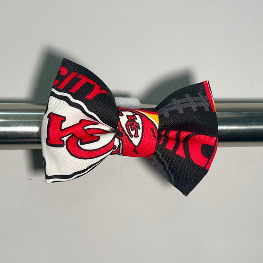 KC Football Collar Bow