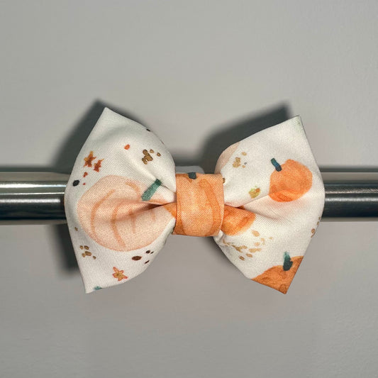 Rustic Pumpkins Collar Bow