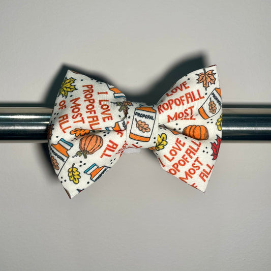 Pumpkin Spice & Propofall Collar Bow