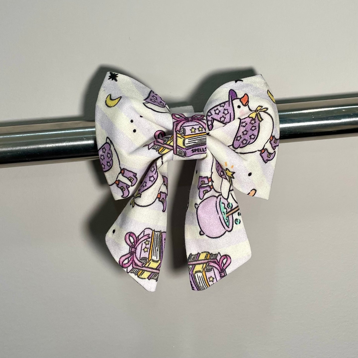 Witchy Goose Collar Bow