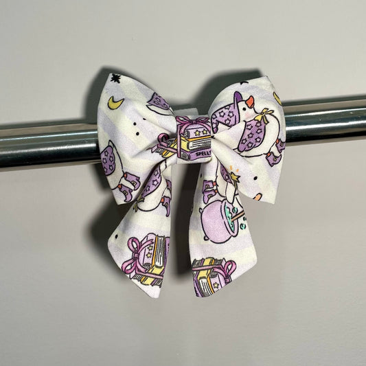 Witchy Goose Collar Bow