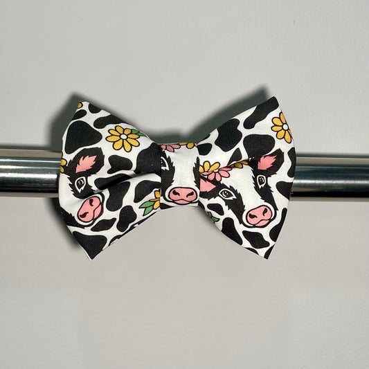Floral Cow Collar Bow