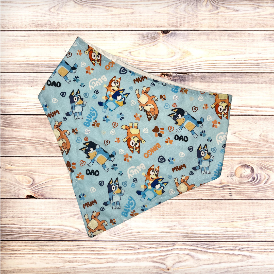 Blue Dog Family Bandana