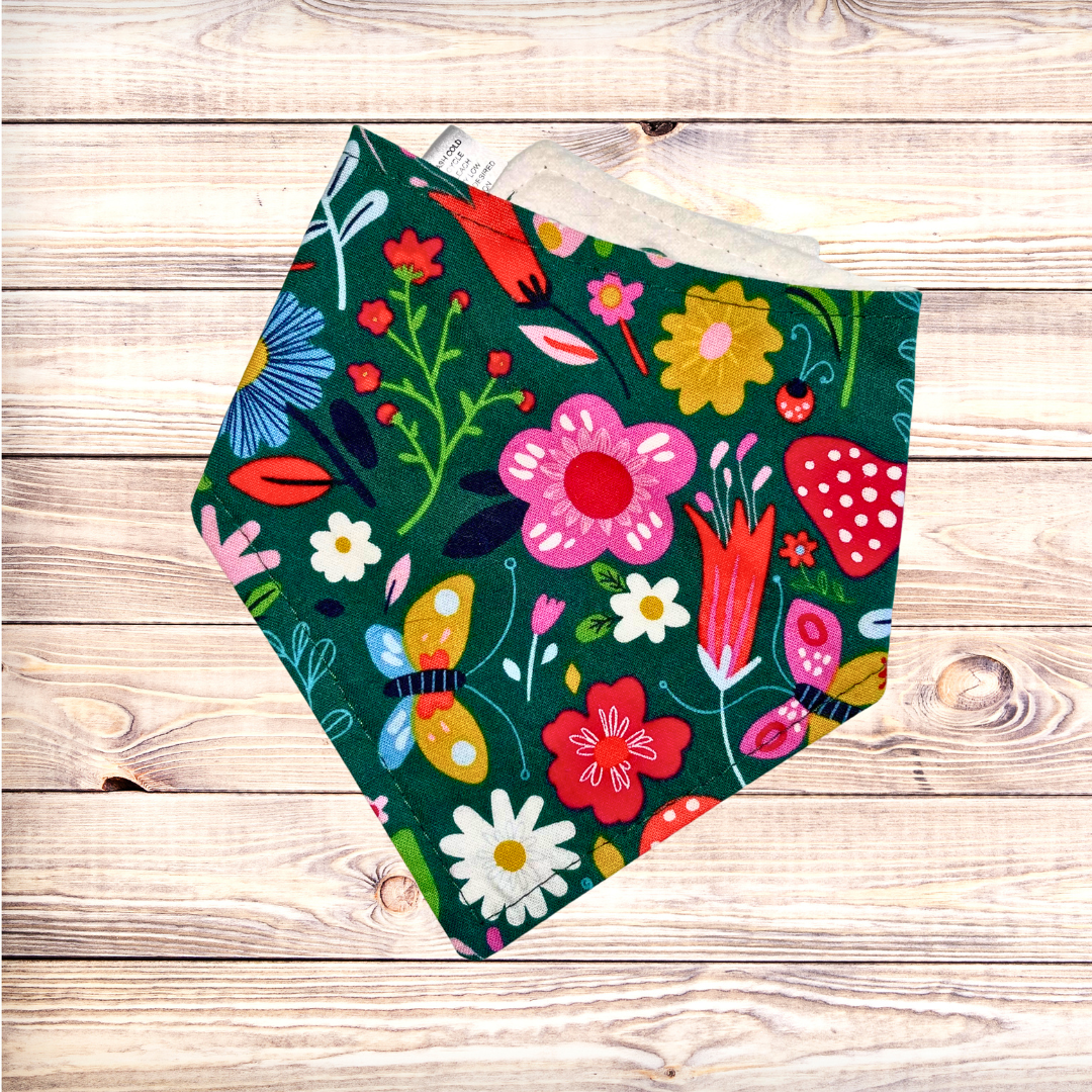 Whimsical Floral Bandana