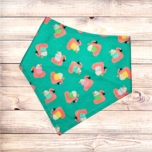 Flamingo Pup Cups Bandana